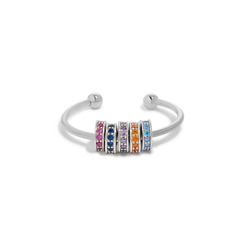 Anxiety Ring Regenbogen-Perlen