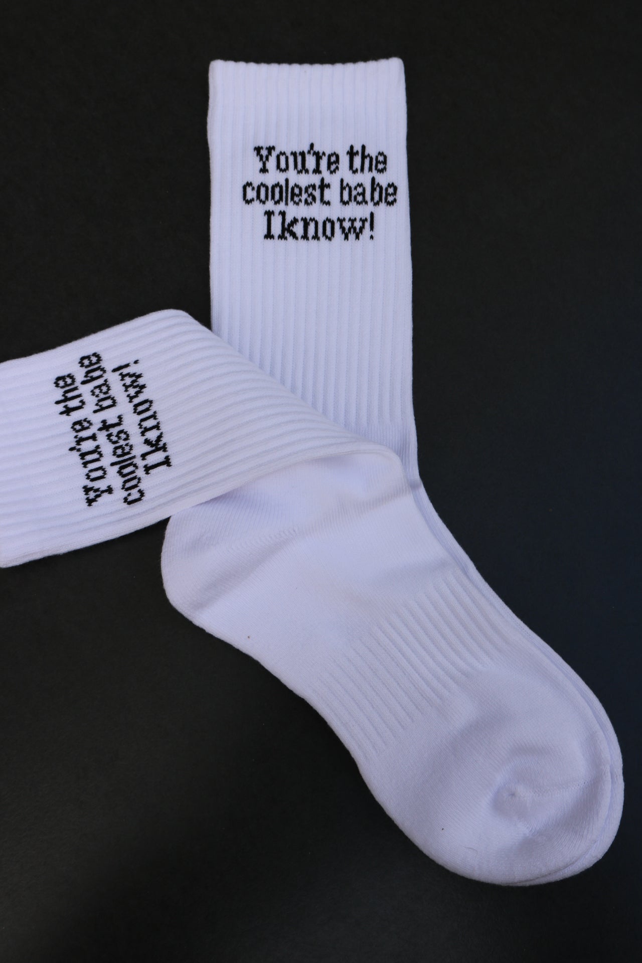 Socken "You're the coolest babe I know!"