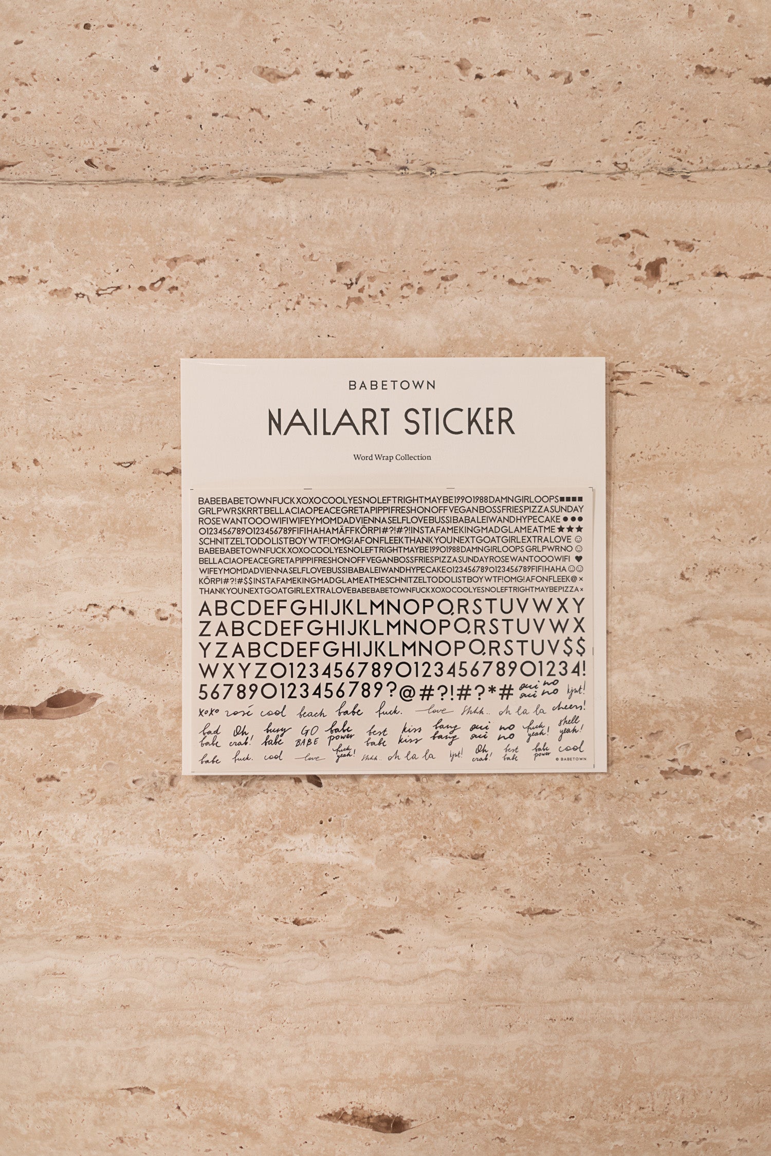 Nailart Sticker "Word Wrap Collection"