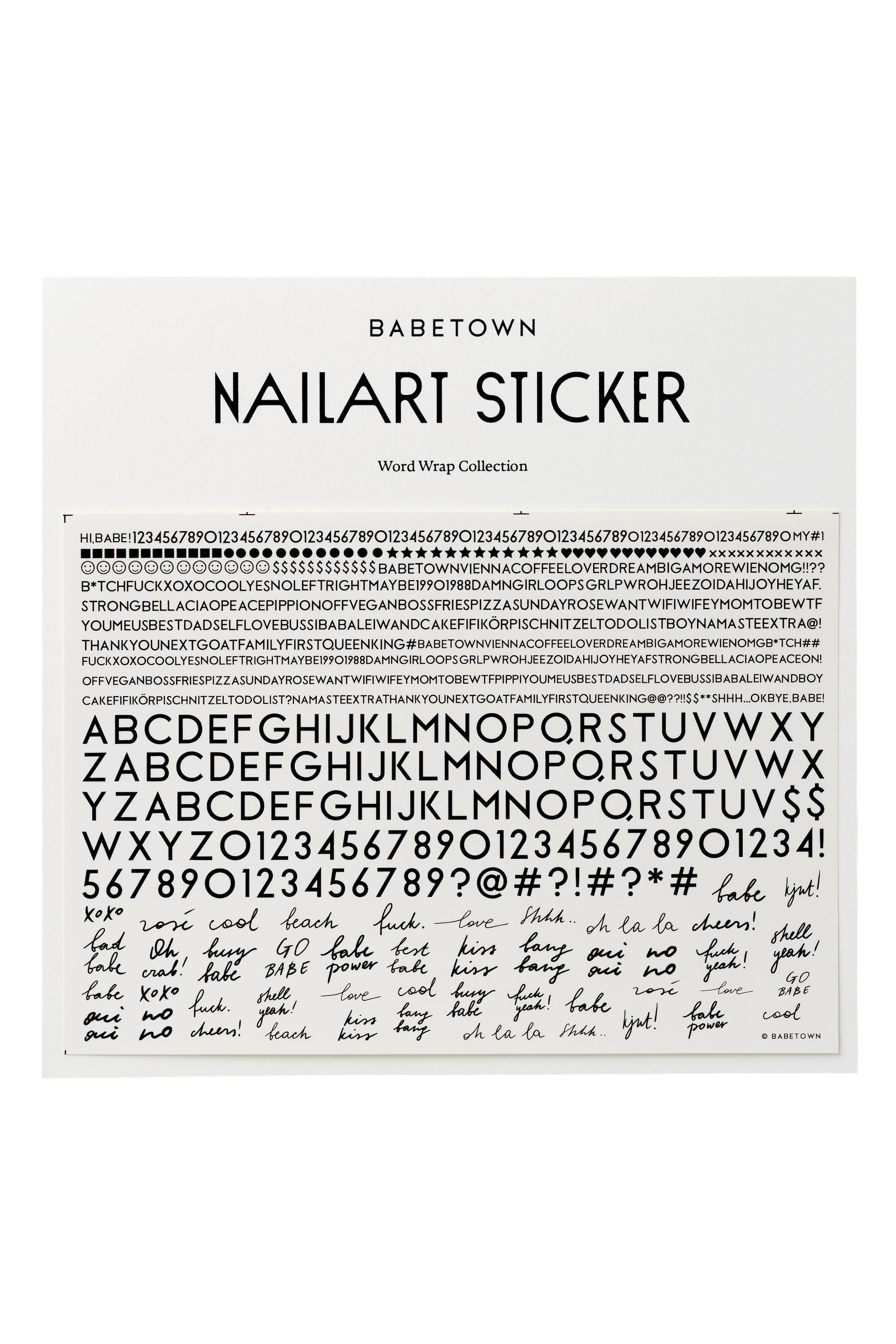 Nailart Sticker "Word Wrap Collection"
