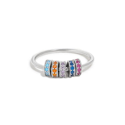 Anxiety Ring Regenbogen-Perlen