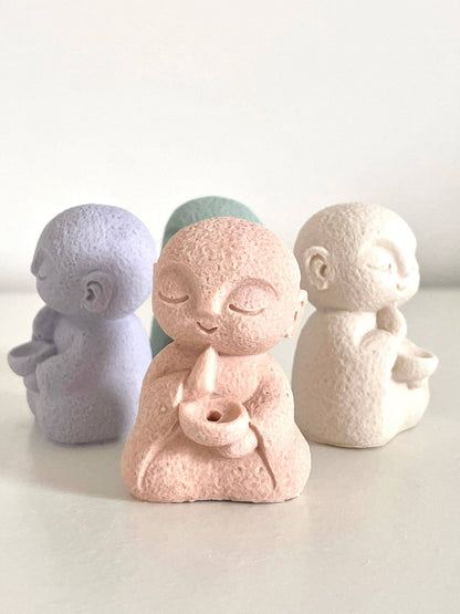 Buddha-Räuchergefäß Beige