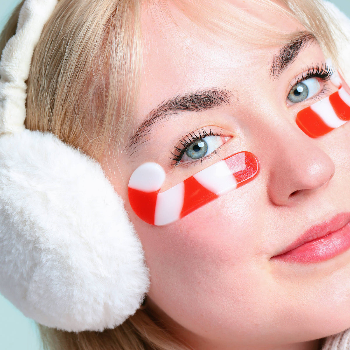 Weihnachtliche Zuckerstangen‑Cutie Unteraugen‑Pads | 8 Stk.