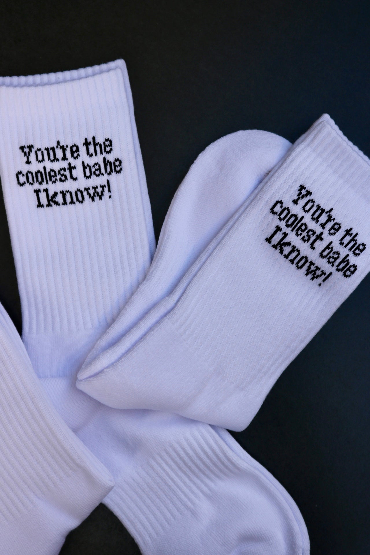 Socken "You're the coolest babe I know!"