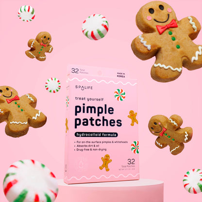 Weihnachts-Pickelpflaster Lebkuchen & Süßigkeiten – Hydrokolloid 72 Stk.