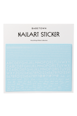 Nailart Sticker "Word Wrap White Collection"